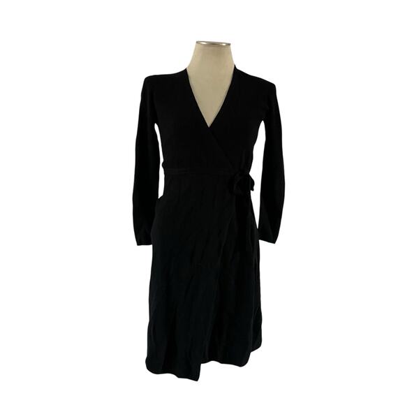 NWT Banana Republic Wool Cashmere Blend Knit Wrap Dress Wmns XXS Office Work - Picture 1 of 8